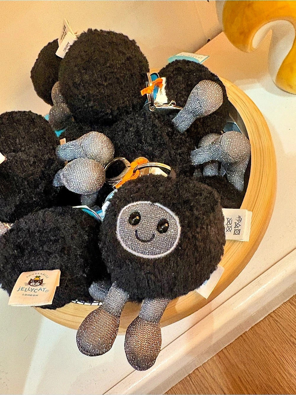 Jellycat Amuseables Black Hole Bag Charm Plush BNWT,JC bag,tag Protector,JC them